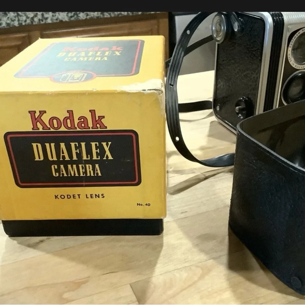 Vintage Kodak Duaflex Camera and Flash Unit